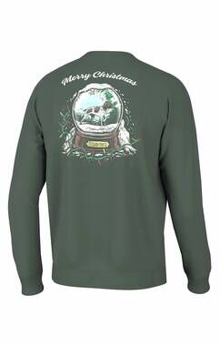 NEW SOUTHERN POINT CO. boy's long sleeve tee in snow globe greyton